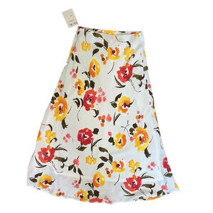 Moka Skirt Womens Medium NEW Floral Feminine Midi Career Office Work Feminine